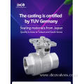 ISO5211 Cast Steel Floating 2 PC Ball Valve